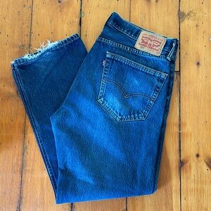 Levi’s dark wash 505 jeans